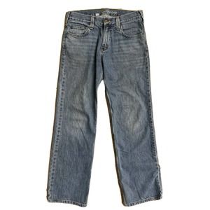 Carhartt 30x30 Womens Blue Denim 5-Pocket Relaxed Straight Fit Jeans 14806